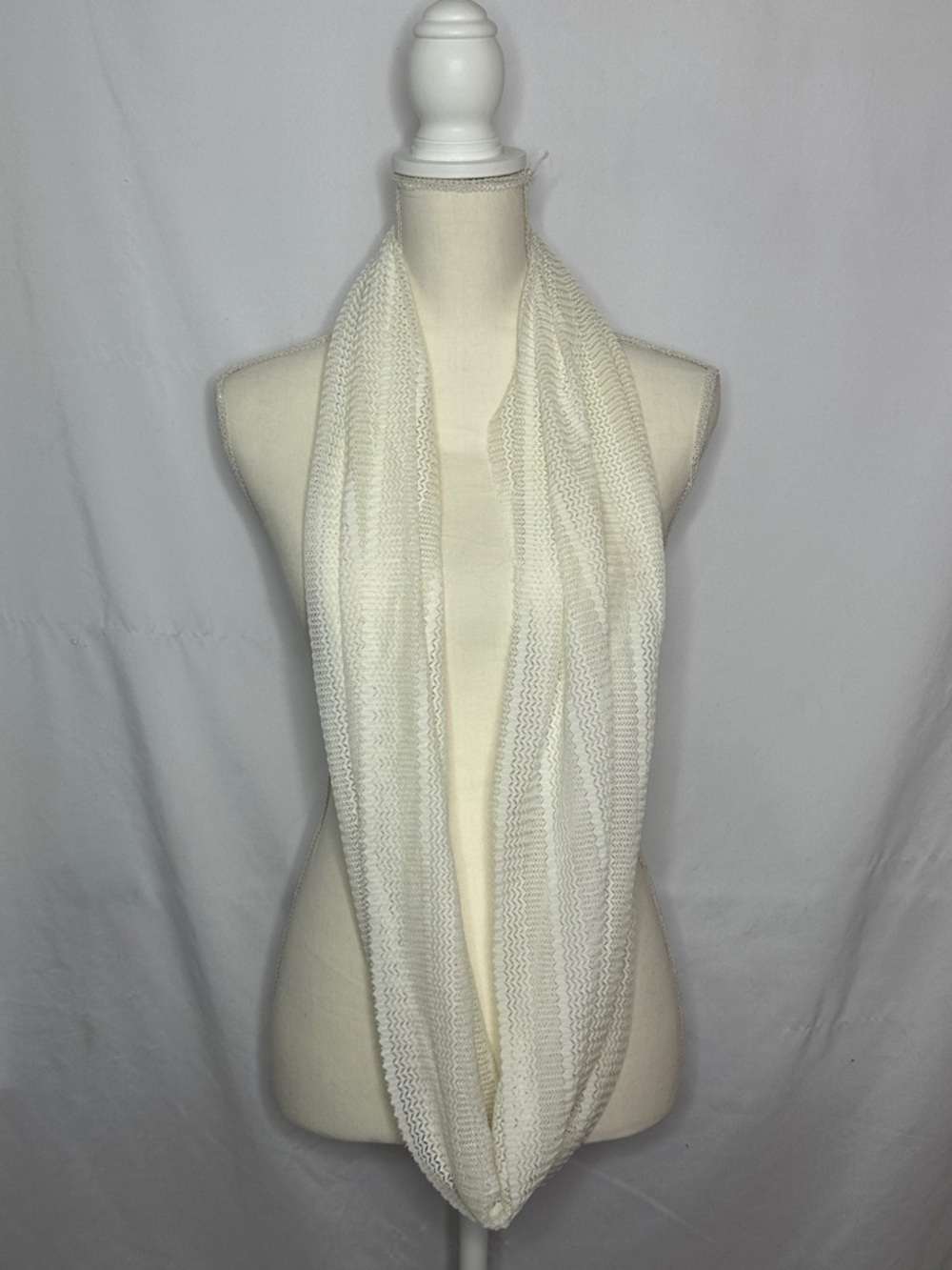 CHARLOTTE RUSSE | Cream Knit Infinity Scarf One Size